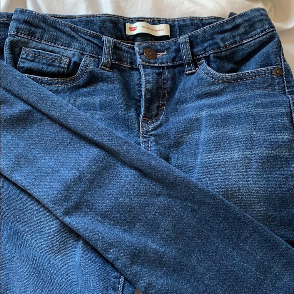 super skinny dark wash denim pants